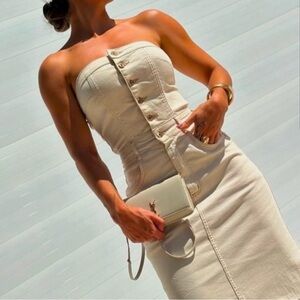 Sincerely Jules Cream Midi Dress